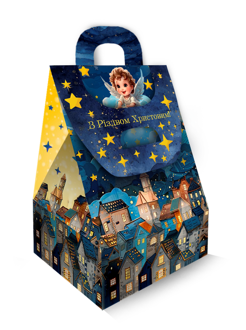 Новорічний подарунок NEW 2026 "Янголя над містом" 473 грам ТМ Майстерня подарунків